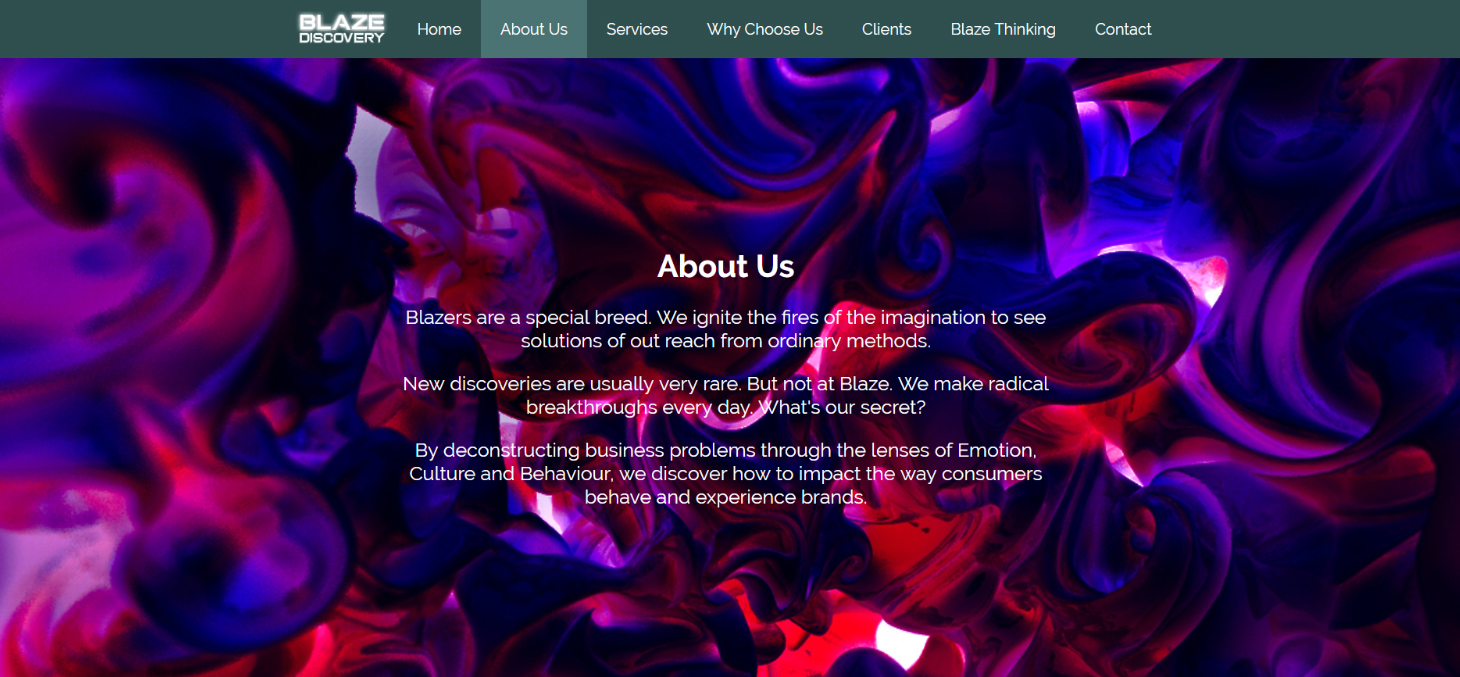 Clear, bold web copy